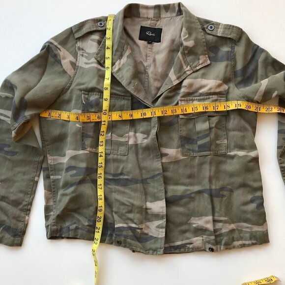 RAILS lightweight jacket faded camo pattern sage soft lyocell linen blend  SP - Picture 14 of 16